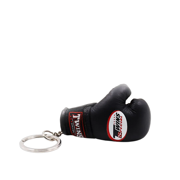 Black mini boxing glove keychain