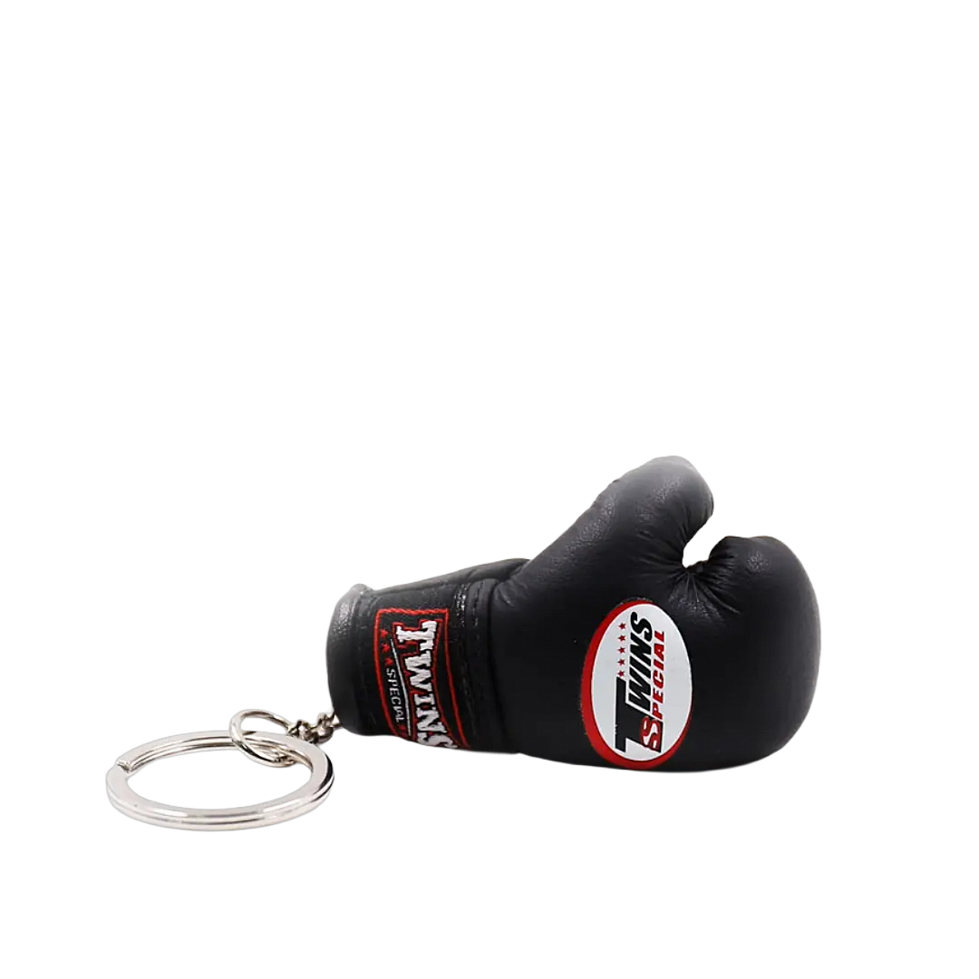 Black mini boxing glove keychain
