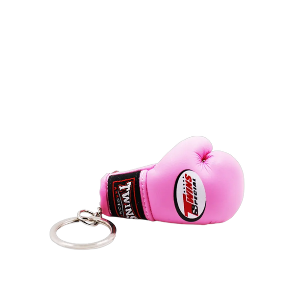 Pink mini boxing glove keychain