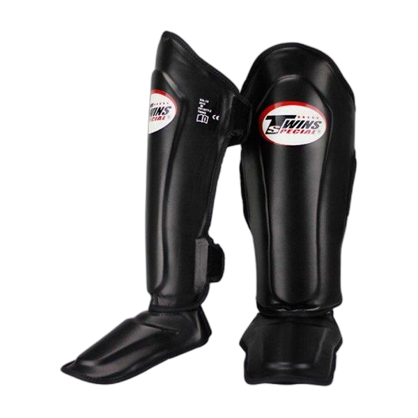 Twins Special black shin guards