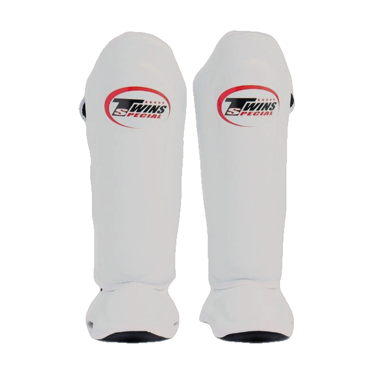 Twins Special SGL-10 shin guards, white, front view