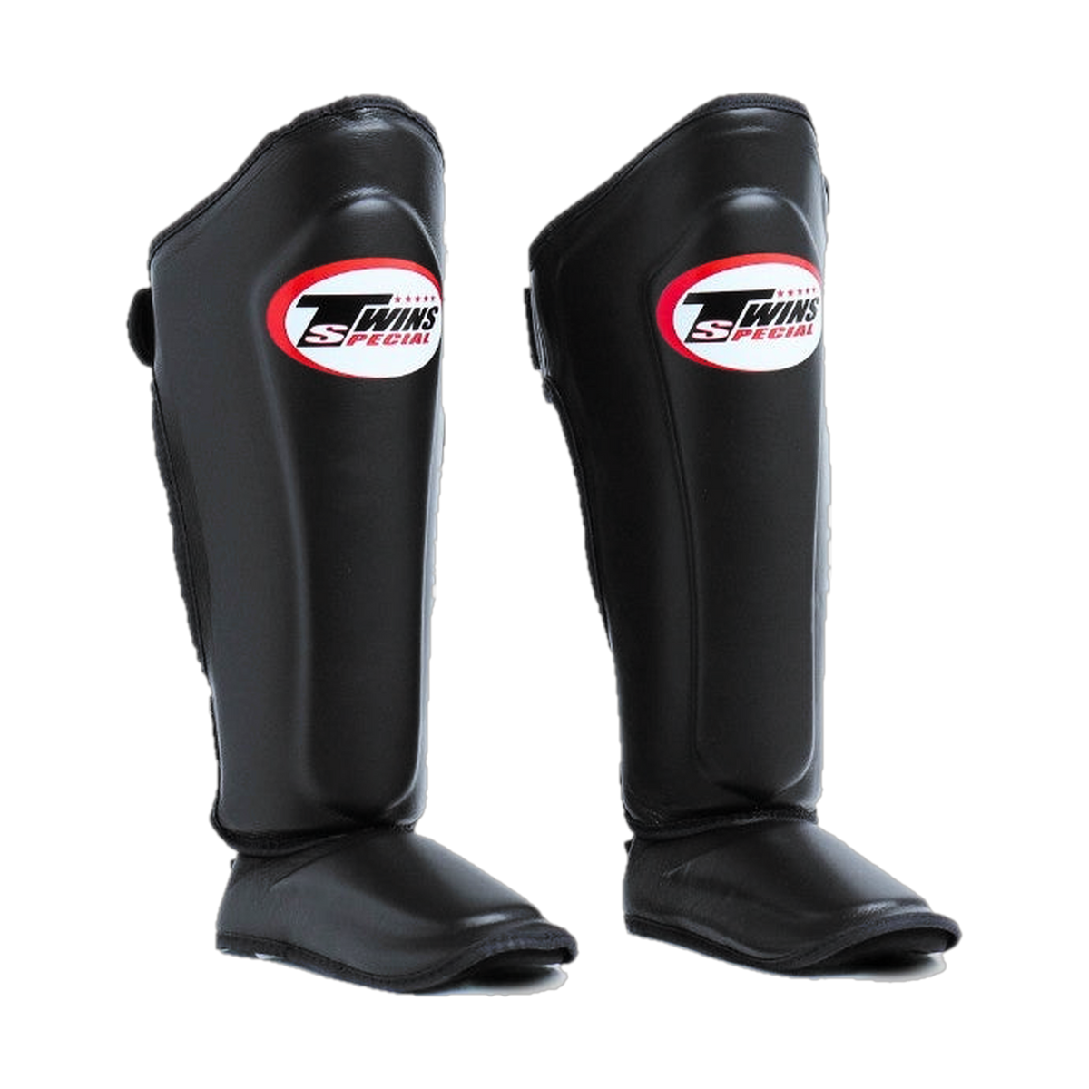 Twins Special black shin guards - front